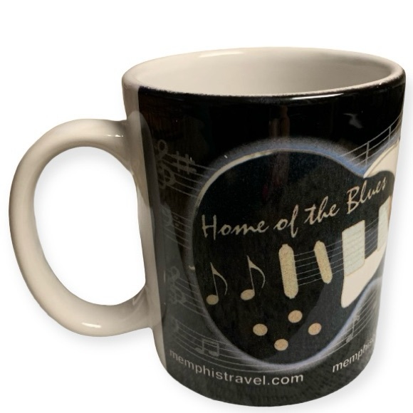 MUG MEMPHIS ELVIS BIRTHPLACE & HOUSE OF ROCK & ROLL & HOME OF THE BLUES VTG NWOT - Picture 3 of 14